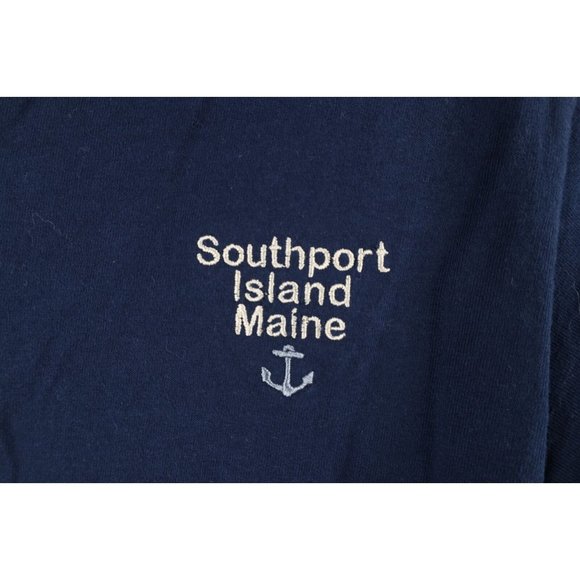 Vintage Mens Small Faded Spell Out Southport Island Maine Short Sleeve T-Shirt - Picture 4 of 8
